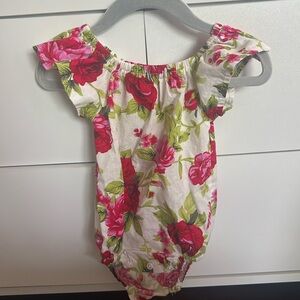 Baby girl romper top
